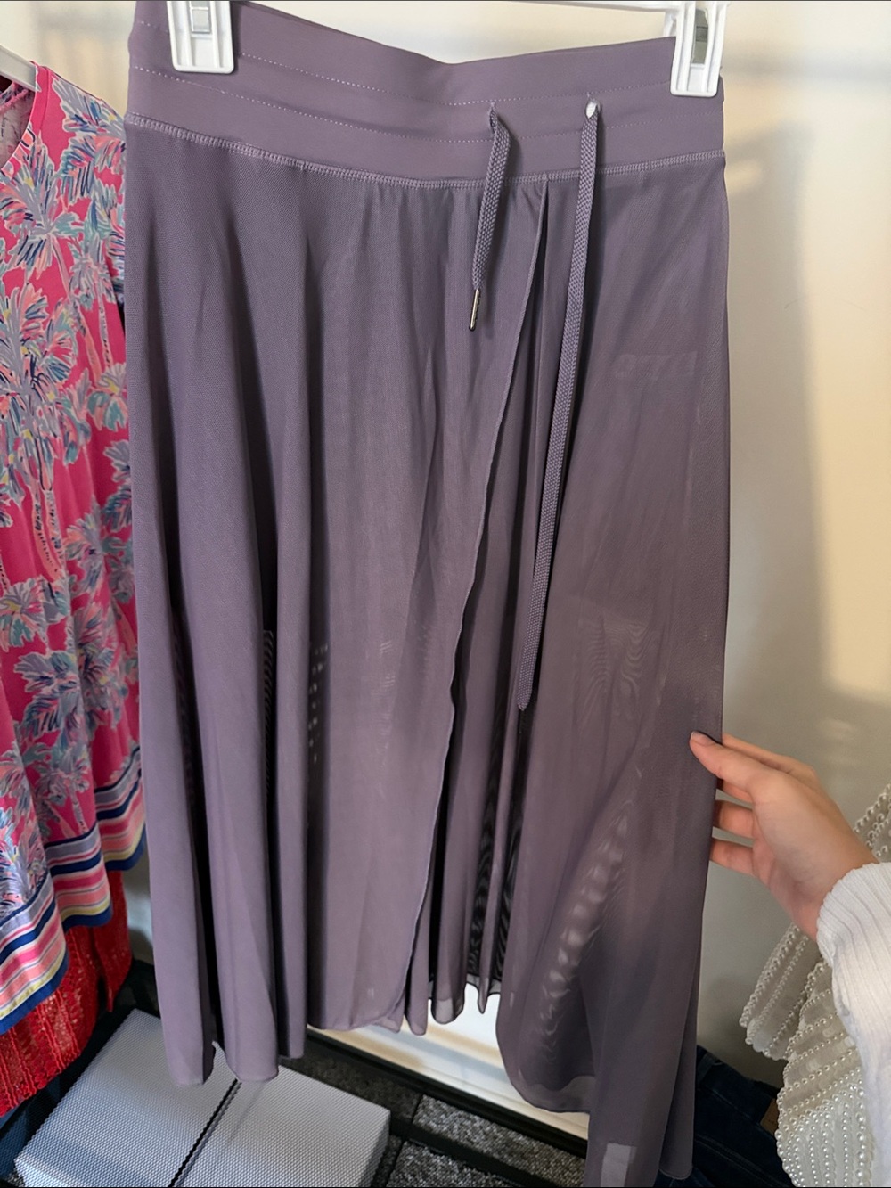 HALARA Lavender A-Line Drawstring Skirt